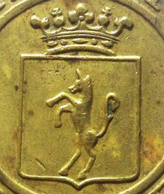 Fragment of the official badge of the aul foreman.